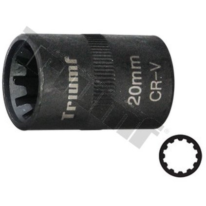 hlavica 10-hran 20 mm na strmene kotúčovej brzdy Porsche, AUDI A8 T36709