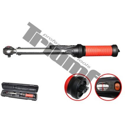 Momentový kľúč 1/4" vstup, rozsah 5-25 Nm, so sklíčkom na rukoväti, s možnosťou overenia - 1/4" , 5 - 25 Nm T39368