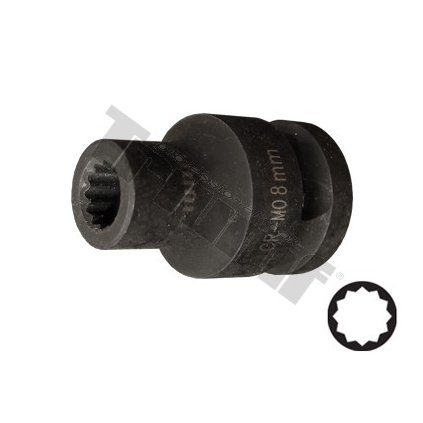 T26943 Nástrčná hlavica 12, 27 mm, 12 hran, krátka, CR MO, kovaný, TRIUMF