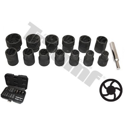Sada špeciálnych povoľovacích hlavíc 1/2" vstup, 14 - dielna T22415
