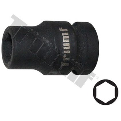 Hlavica kovaná 6 - hranná 1/2" vstup, krátka - 12 mm T738