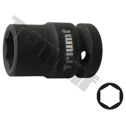 Hlavica kovaná 6 - hranná 1/2" vstup, krátka - 15 mm T741