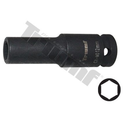 Hlavica kovaná 6 - hranná 1/2" vstup, predĺžená - 12 mm T833