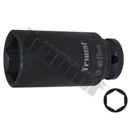 Hlavica kovaná 6 - hranná 1/2" vstup, predĺžená - 27 mm T845