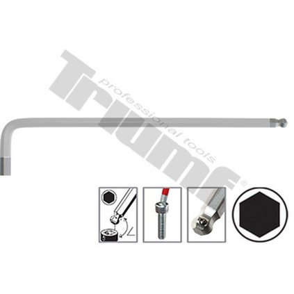Kľúč inbus "L" s guličkou, extra dlhý 2311XL - 1,5 mm, farebný povlak, neutral - 1,5 mm T45349