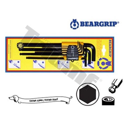 Sada inbus kľúčov s guličkou 1,5 - 10 mm, extra dlhé T30473