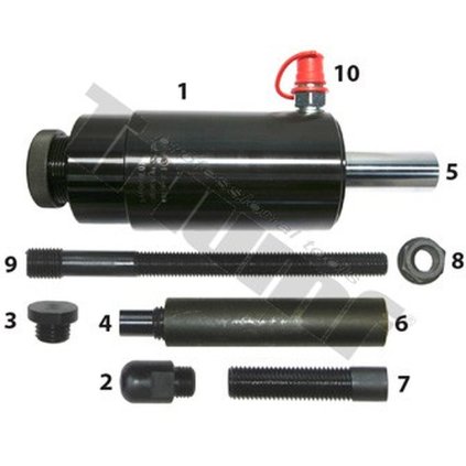 Hydraulický valec 22 t úderový, výsuv 70 mm, s príslušenstvom T29227
