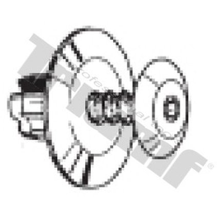 Klipsa so závrtnou skrutkou 8,0 x 10 x 13,5 mm T7931