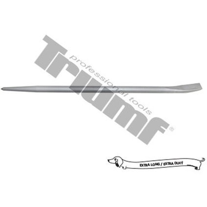 Montážna páka, okrúhla, so strediacim špicom 450 mm, lakovaná - 1370 mm T35003