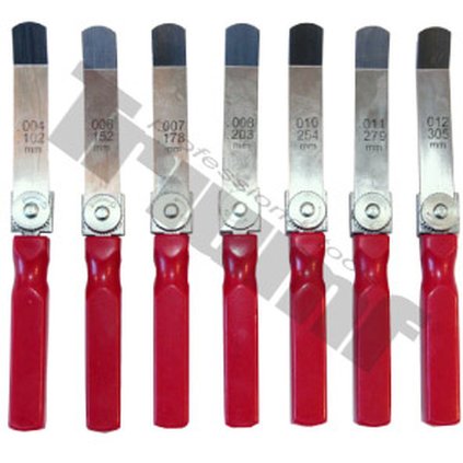 Sada nastaviteľných špárových mierok, palcové miery. 7 - dielna. T6286