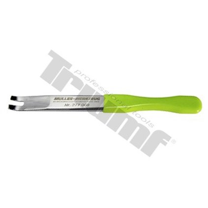 Demontážny prípravok vidlička (dĺžka 175 mm, šírka 15 mm) na malé plastové klipy, PVC rukoväť T31023