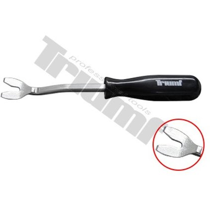 Demontážny prípravok vidlička  na malé plastové klipy 16x250mm.Crv driek ,PVC rukoväť T25125