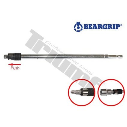 Nadstavec na bity a hlavice 2v1, séria 3021,1/4" zakončenie 6 hranné, 205 mm, PE sáčok (B-T) T37116