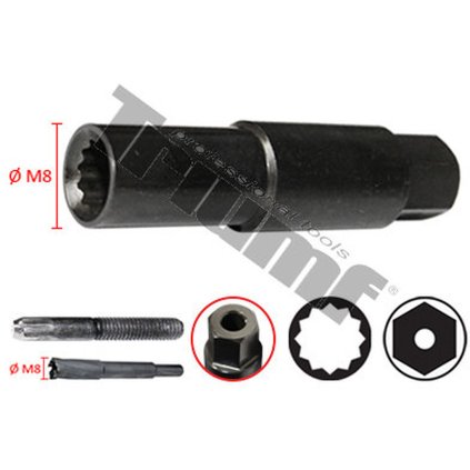 Povoľovacia hlavica štiftov M8 Fiat Ducato Hpi ,10mm upnutie, zredukovaná predná časť T40557