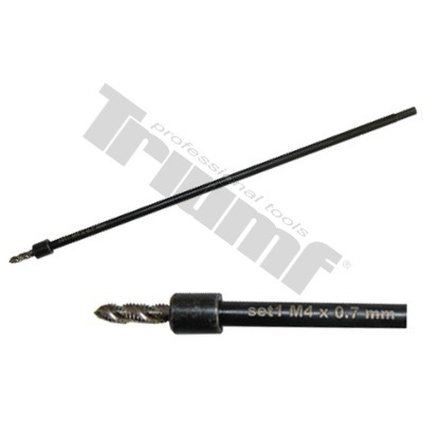 Závitník M2,5 na predĺženom vodítku pre 29011, 7405 na špičky M10x1,25, pre driek Ø5mm - M3,5 x 0,6 mm T7559