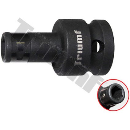 Adaptér kovaný 1/2" vstup na 8 mm (5/16") bity, s poistným vonkajším krúžkom a guličkou T38380