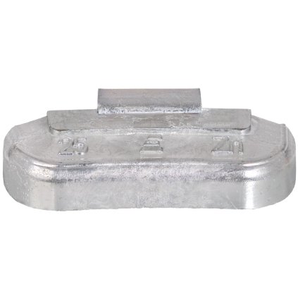 Naklepávacie závažie pre Plechové disky - 25 g - Strieborné - Zinkové - 100 ks TPZNSTD-025