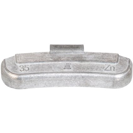 Naklepávacie závažie pre Plechové disky - 35 g - Strieborné - Zinkové - 50 ks TPZNSTD-035