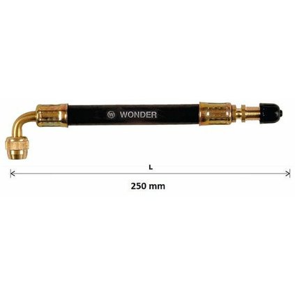 Gumové predĺženie ventilov 250 mm s 90° uhlovým konektorom WONDER 562-4281W