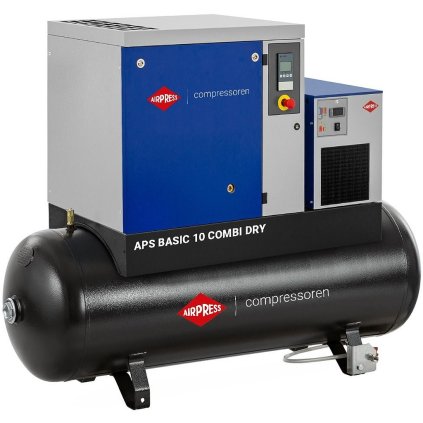 Kompresor skrutkový APS 10 Basic Combi Dry 10 bar 10 KM/7.5 kW 996 l/min 500 l 364958