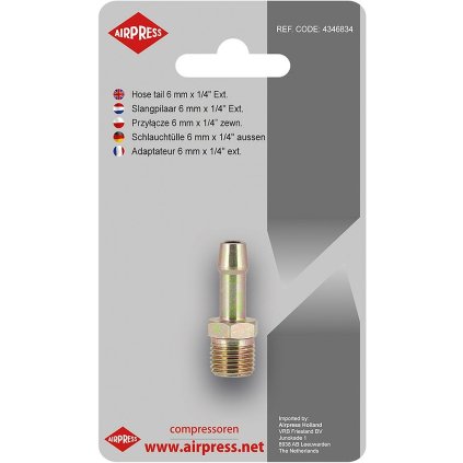 Prípojka na hadicu 6 mm x 1/4" GZ 4346834