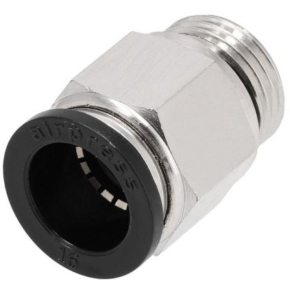Automatická spojka rovná na hadicu 16 mm x 1/2" M závit 9C1654