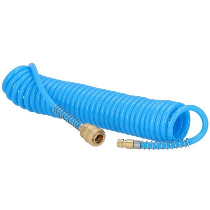 Špirálová pneumatická hadica PU vystužená 5 m fi 8 x 5 mm