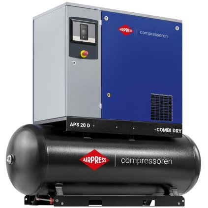 Skrutkový kompresor APS 20D Combi Dry G3 10 bar 20 HP/15 kW 1983 l/min 500 l 36214-G3