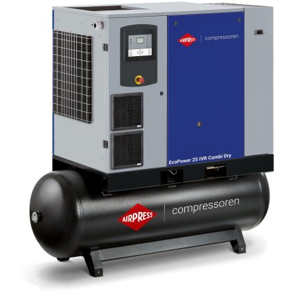 Kompresor skrutkový EcoPower 25D IVR Combi Dry 13 bar 25 KM/18.5 kW 803 - 3330 l/min 500 l 36679525-IVR