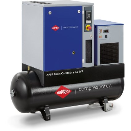 Kompresor skrutkový APS Basic 9 Combi Dry G2 IVR 10 bar 10 HP/7.5 kW 200 l 362959-IVR