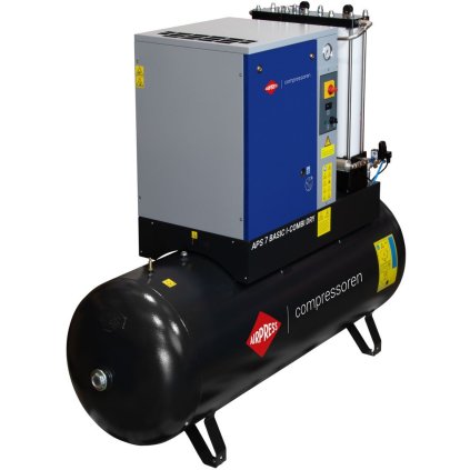 Kompresor skrutkový APS 7 Basic i-Combi Dry 10 bar 7.5 KM/5.5 kW 780 l/min 500 l s adsorpčnou filtračnou súpravou OFAG4 362958I