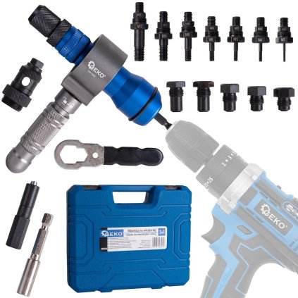 Nitovačka pre skrutkovač 3v1 - adaptér na nitovacie matice a nity (10) G01354