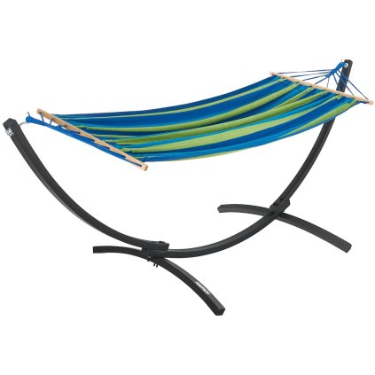 Záhradná hojdacia sieť s rámom 200x100cm 200kg (1) K02392