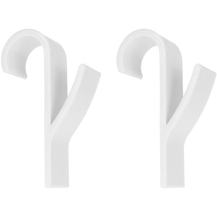 Sada bielych závesov na kúpeľňové radiátory 2ks. (500) G80438