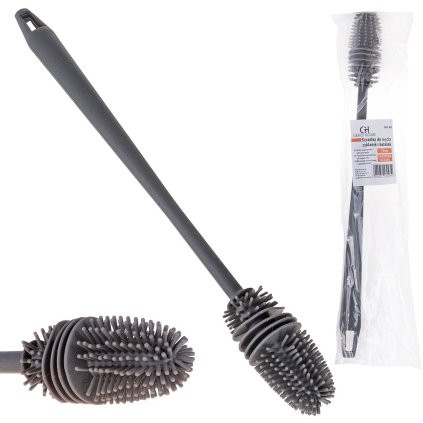 Silikónová kefa na čistenie pohárov a fliaš 31 cm (375) GH01-108