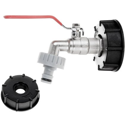 Sada - IBC matica S60x6 + 3/4" kohútik s 1" GZ výstupom + vsuvka na rýchlospojku - mauser (40) G70184