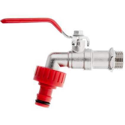 Súprava - 1/2" kohútik s 3/4" GZ výstupom + vsuvka na rýchlospojku - mauser (50) G70185