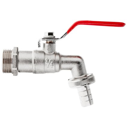 Súprava - 3/4" kohútik s 1" GZ výstupom + 3/4" hadicová zátka - mauser (50) G70189