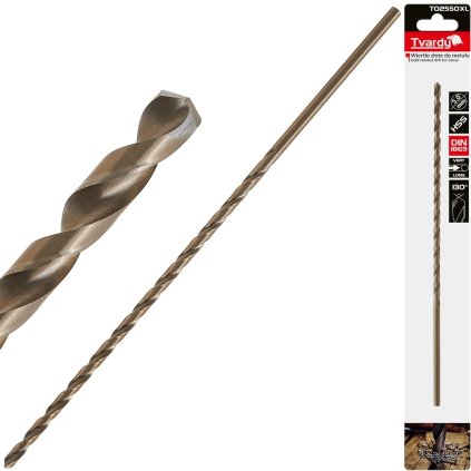 Zlatý vrták do kovu dlhý 5,0 x 245 mm HSS DIN1869 (50/200) T02550XL