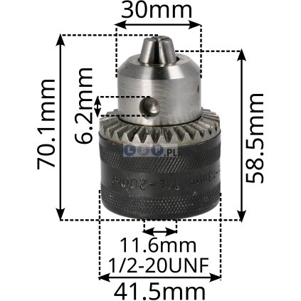 Držiak skľučovadla 1/2 kľúčový adaptér SDS PLUS 38-005KPL