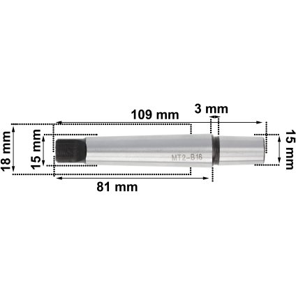 Vŕtací tŕň MORSA MT MS MK2 B16 skľučovadlo 38-038