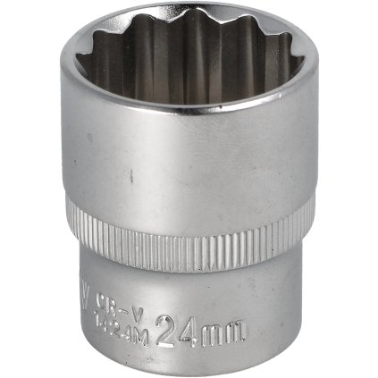 Krátka nástrčná hlavica 24 MM 1/2 CrV HONITON 12-hranná WH1724