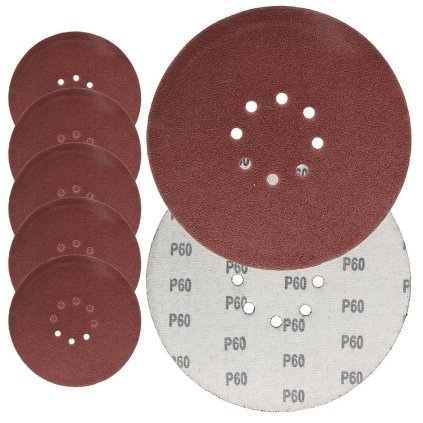 Brúsny kotúč so suchým zipsom pre sadrový girlander 225 mm GR60 s otvormi PAP225XP60OX5