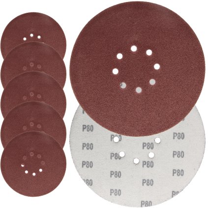 Brúsny papier kotúč na suchý zips na žirafu na sadrokartón 225 mm GR80 s otvormi PAP225XP80OX5