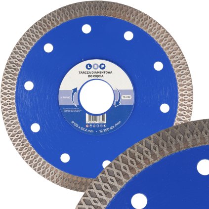 Diamantový kotúč na rezanie gresových dlaždíc 125MM X-TURBO TD-002