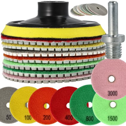Súprava diamantových kotúčov na brúsenie a leštenie gresovej keramiky TD-004