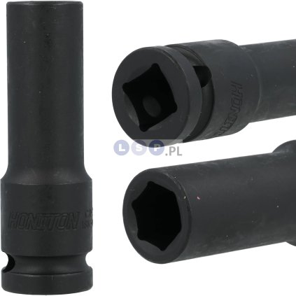 Nástrčná hlavica 1/2", 13 mm, 6-hran, dlhá, CR-MO, HONITON