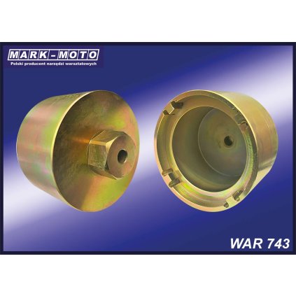 Kľúč/nástrčka na ložiskovú maticu KM 15 zubov na vnútornej strane WAR 743