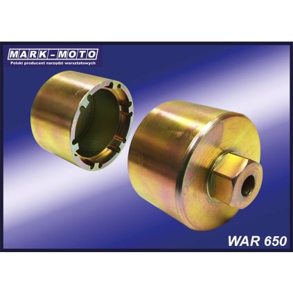 Kľúč na ložiskové matice KM 12 , 6 zubov WAR 650