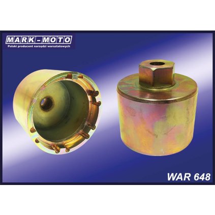 Kľúč na ložiskové matice KM 13 , 6 zubov WAR 648